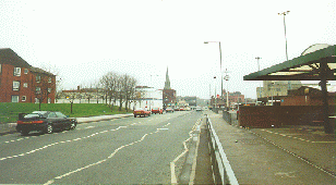 [north into Moor Lane]