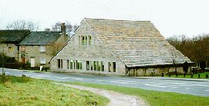 [Barn seen over the road]