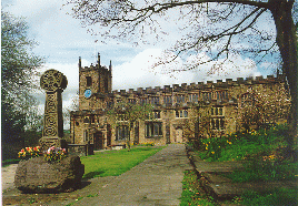 [Church and Celtic Cross]