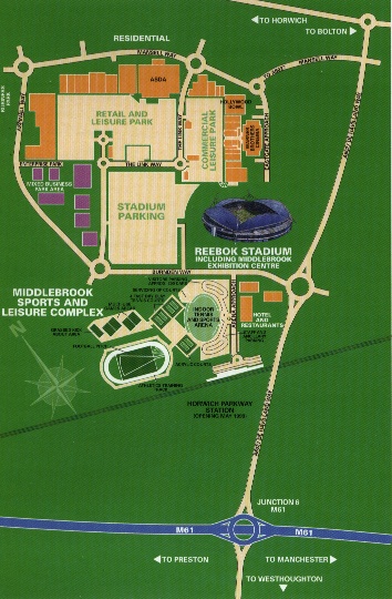 map of reebok stadium