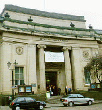 [Library entrance]