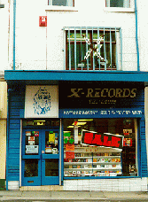 [Shopfront of X Records]