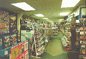 [Interior showing CD racks]